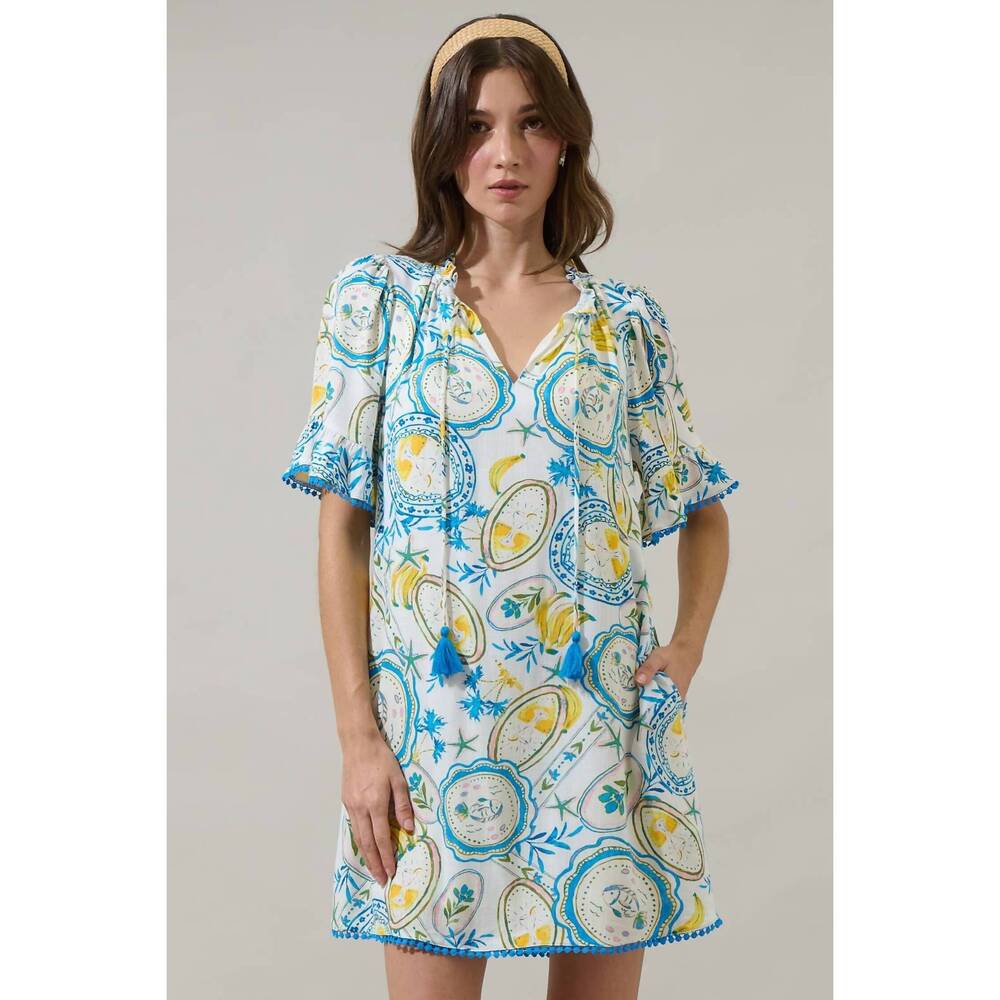 NEW SUGARLIPS harvest island dress in multi